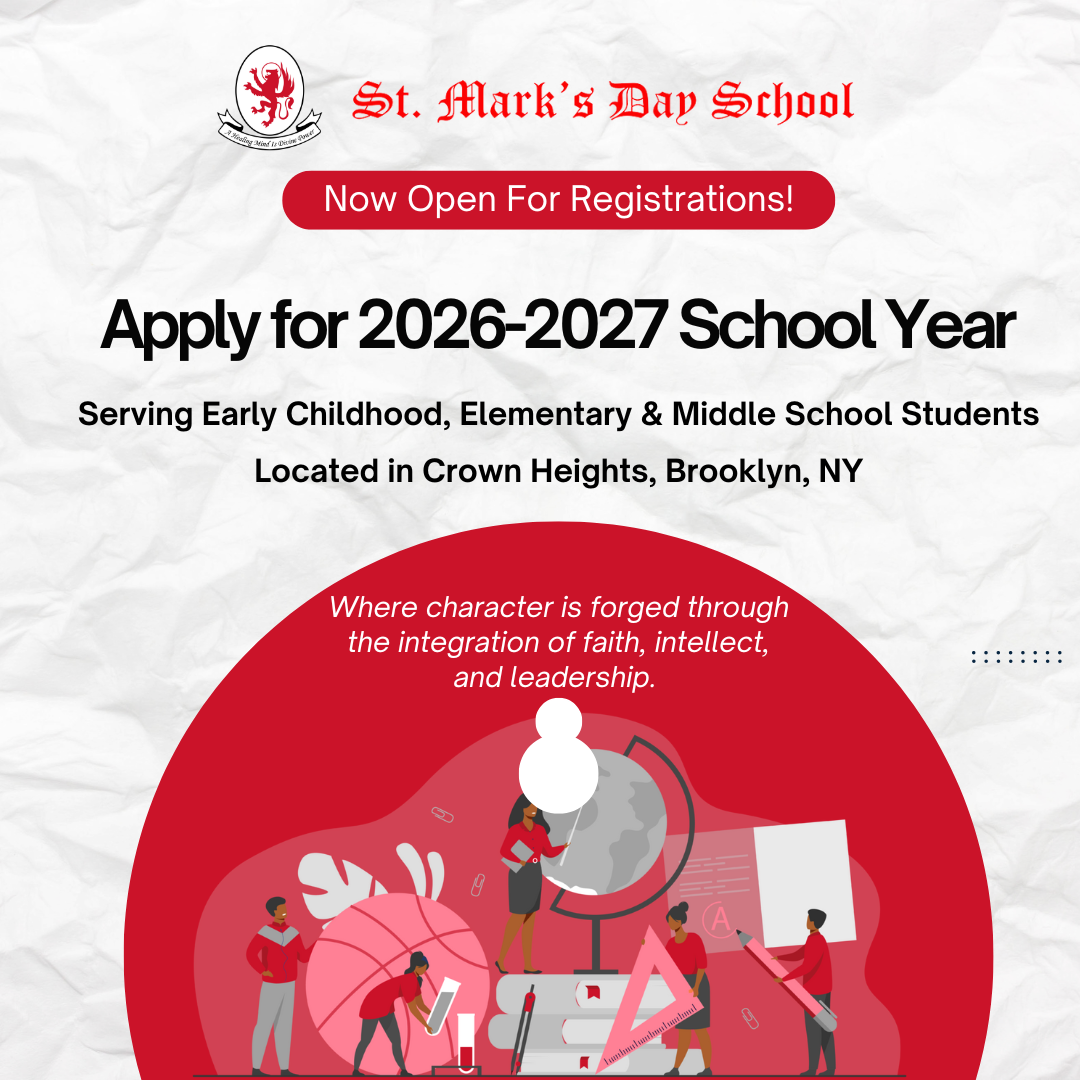St. Mark's Day School 2026-2027 School Year Registration