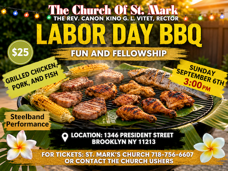 The Church of St. Mark Labor Day BBQ 9.6.26